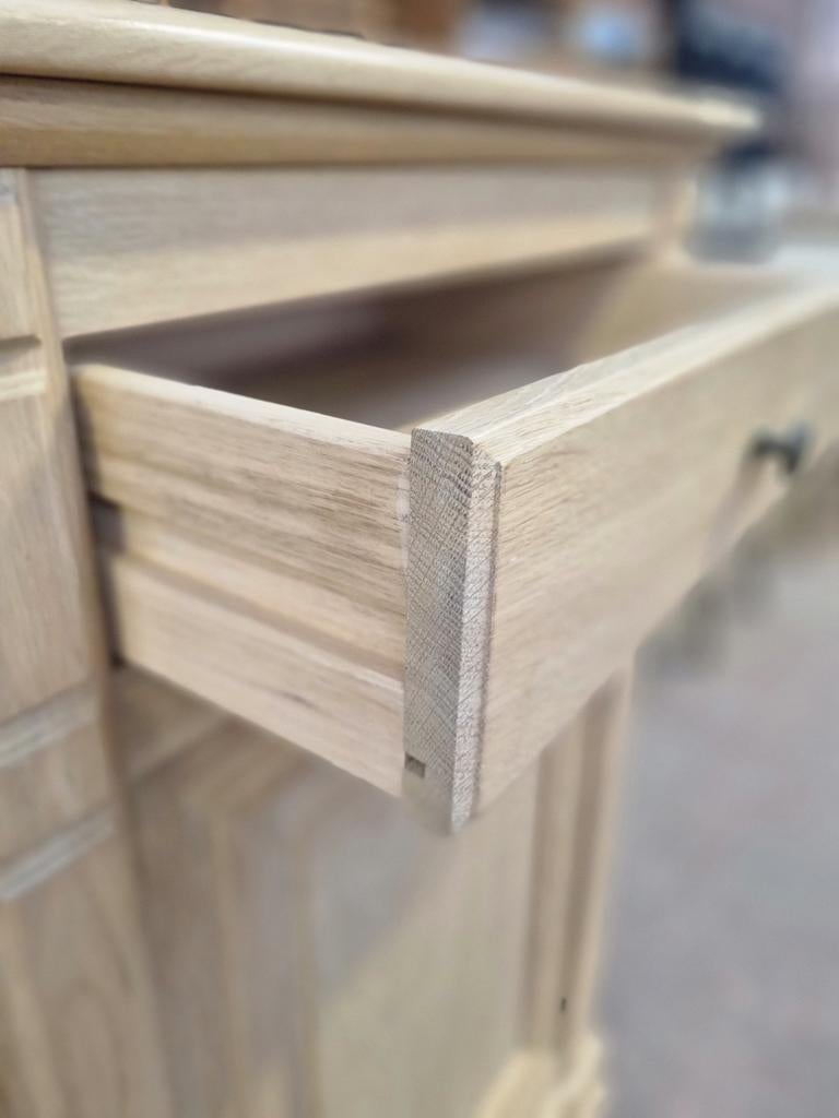Armoire latérale/armoire d'entrée en chêne :, Avec tablette(s), Comme neuf, Landelijk, Enlèvement
