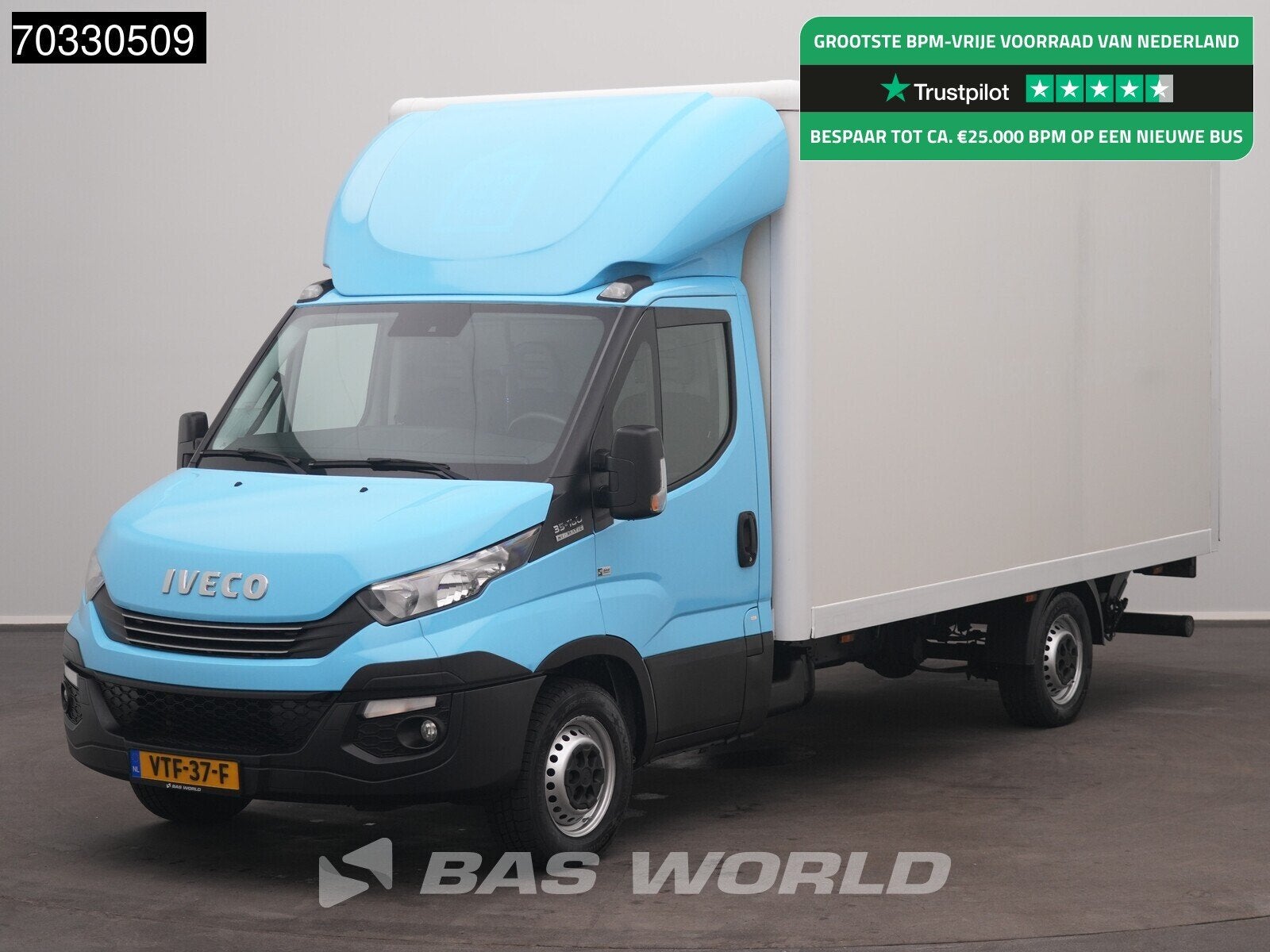 Iveco Daily 35S16 Automaat Laadklep Bakwagen 160PK AC/Climat, Autos, Feux de virage, Achat, Euro 6, Entreprise