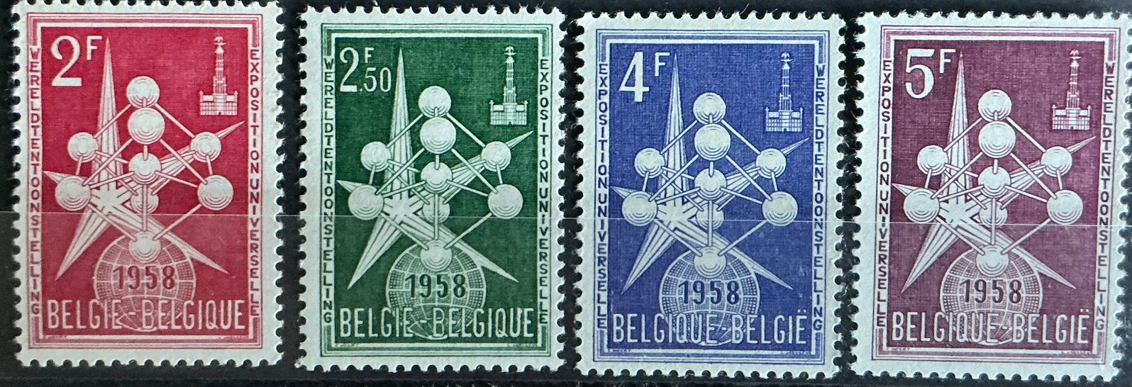 LOT 594. COB:1008/10. EXPOSITION UNIVERSELLE. MNH, Neuf, Enlèvement ou Envoi, Non oblitéré, Art