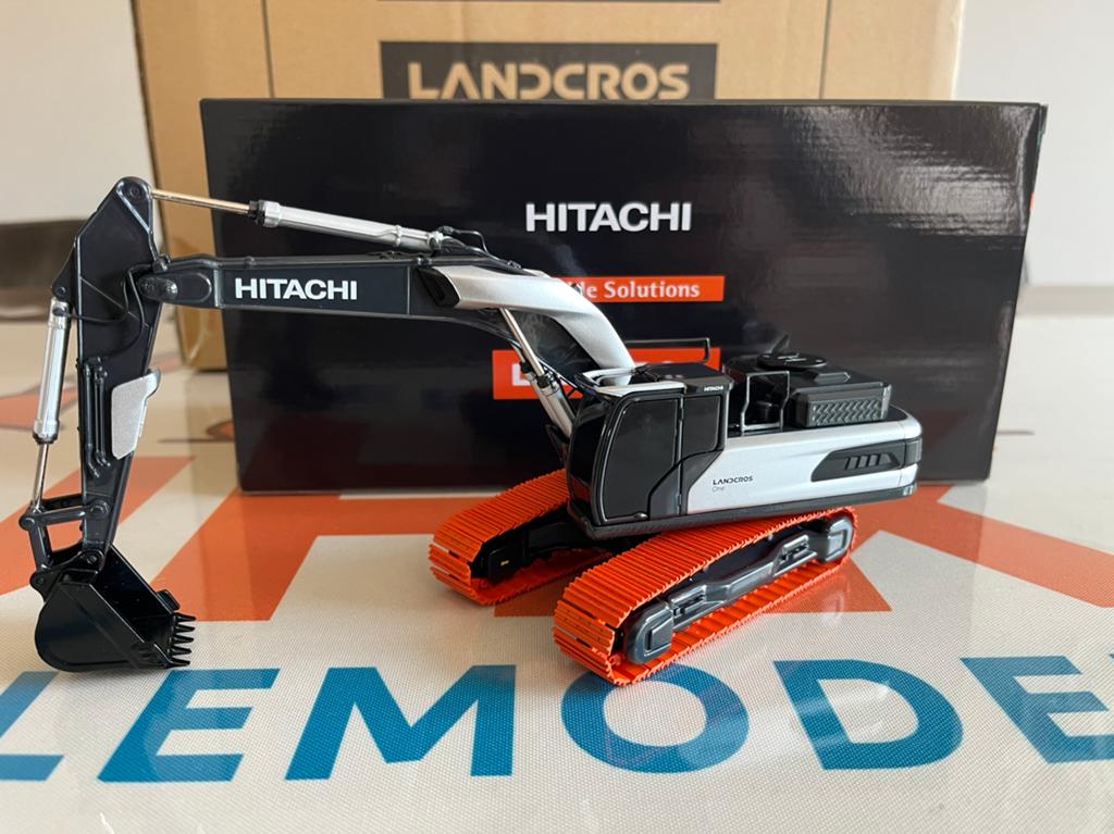Hitachi Landcros One graafmachine NIEUW primeur, Hobby & Loisirs créatifs, Voitures miniatures | 1:50, Neuf, Grue, Tracteur ou Agricole