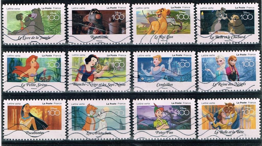 Timbres-poste de France - K 5144 - Walt Disney, Envoi, Affranchi