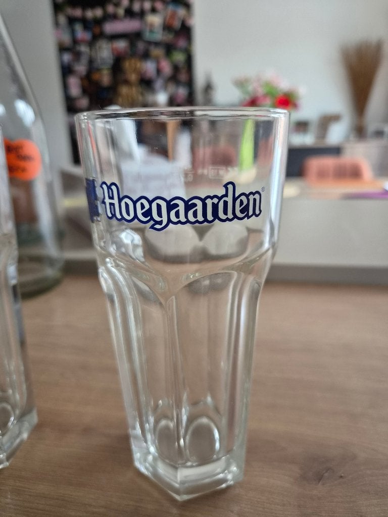 Hoegaarden glazen, Verzamelen, Ophalen, Zo goed als nieuw, Bierglas