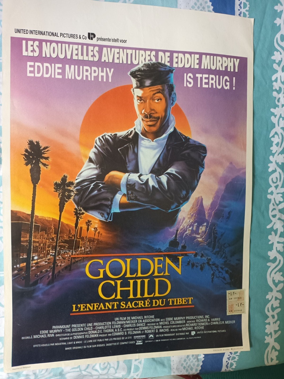filmposter Golden child, Verzamelen, Posters, Ophalen of Verzenden, A1 t/m A3, Film en Tv, Rechthoekig Staand
