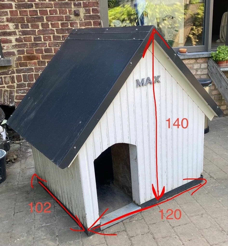 Niche, Animaux & Accessoires, Maisons pour chiens, Utilisé, Niche à chien, 100 cm ou plus, 110 cm ou plus, Enlèvement