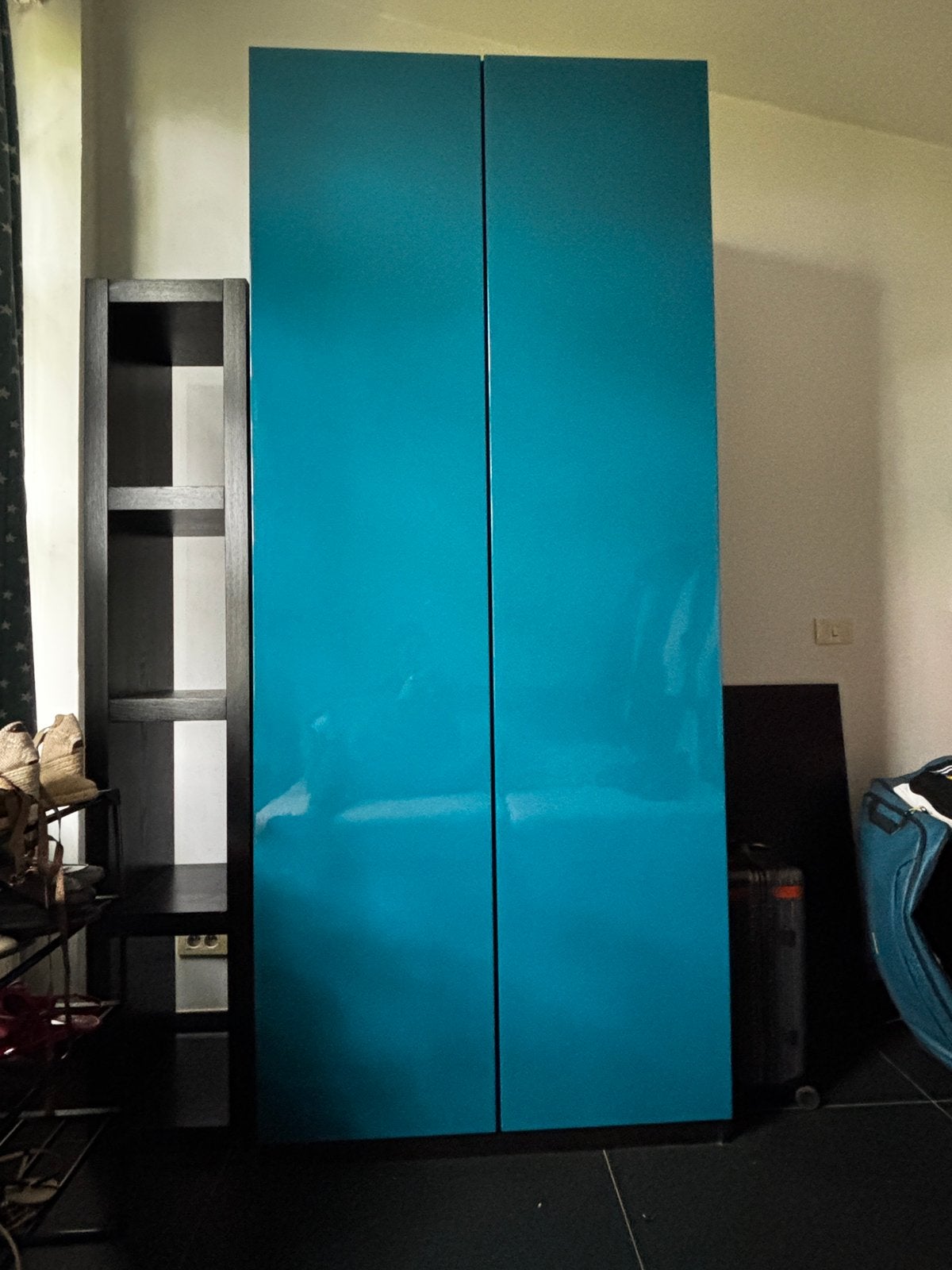 Grote turquoise designkast – 236x100x60 cm, Huis en Inrichting, Ophalen
