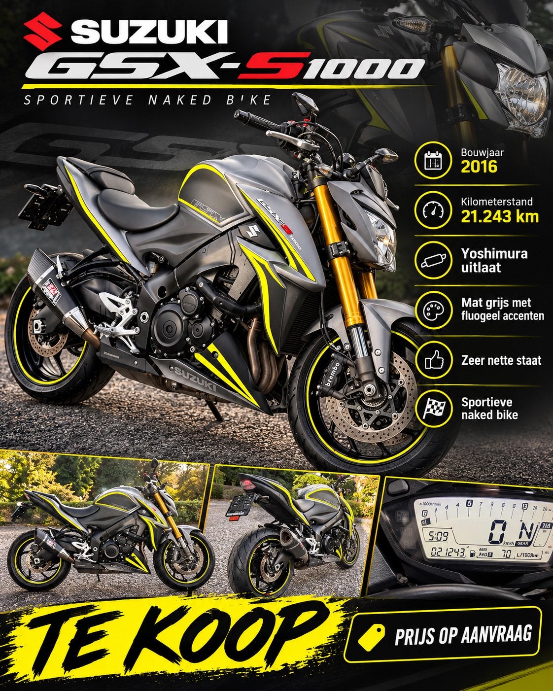 Suzuki GSX-S1000, Motos, Particulier, 4 cylindres, ABS, Naked bike