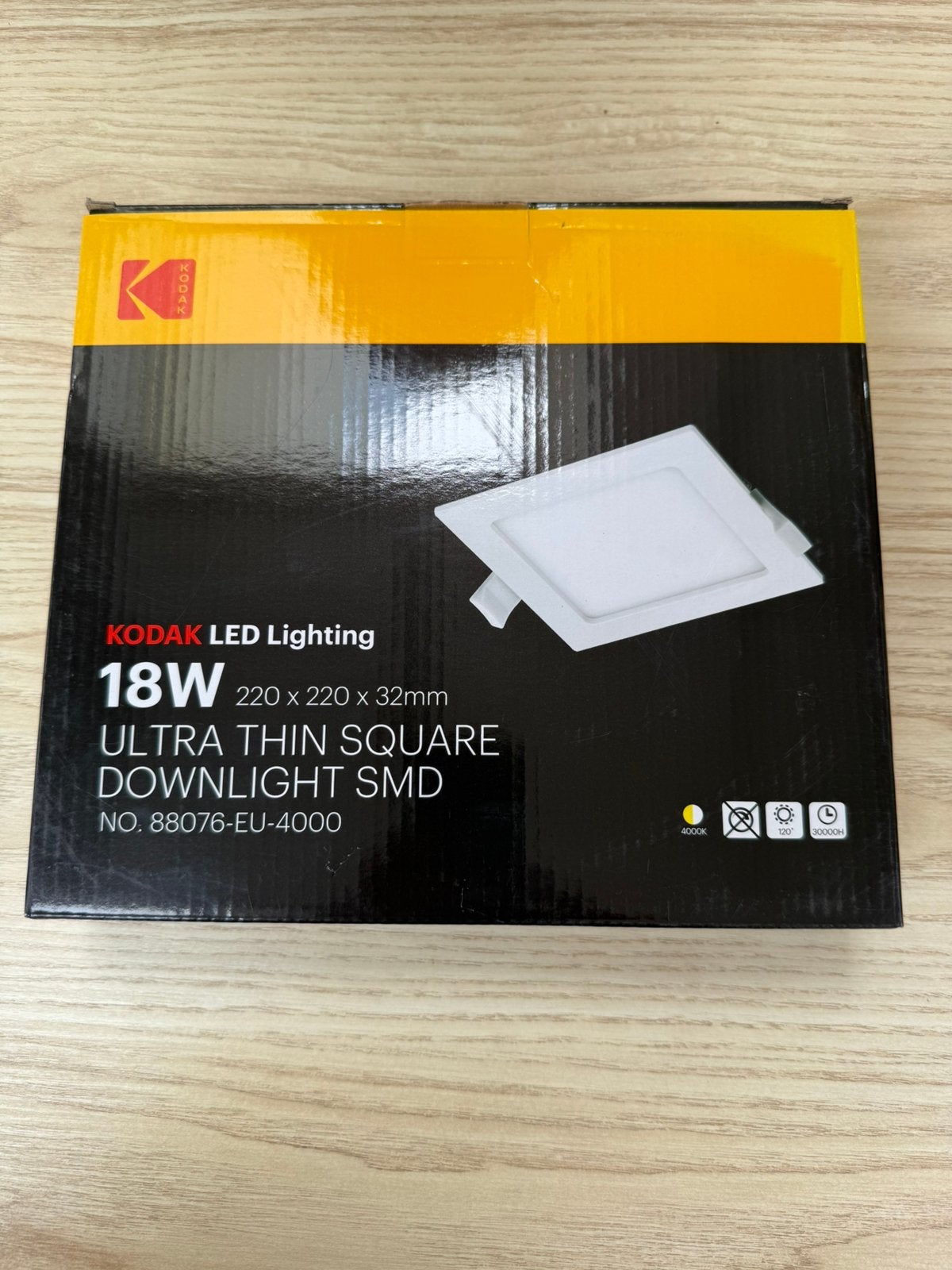 Nieuwe vierkante LED-spot van Kodak, Ophalen, Zo goed als nieuw, LED