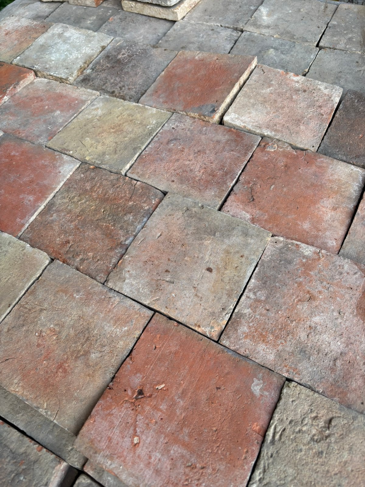 Lot Antieke terracotta tegels. Voor info BELLEN 0474220705, Antiek en Kunst, Ophalen