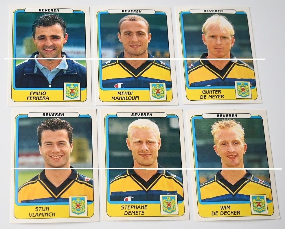 Panini / Football 2002 / Beveren / 11 stickers, Verzamelen, Verzenden, Zo goed als nieuw, Poster, Plaatje of Sticker