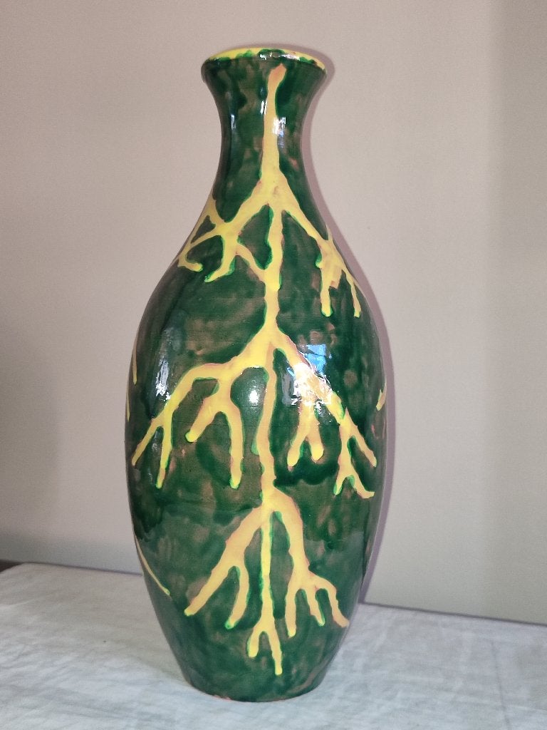 French mid Century ceramic vase, Antiquités & Art, Enlèvement ou Envoi