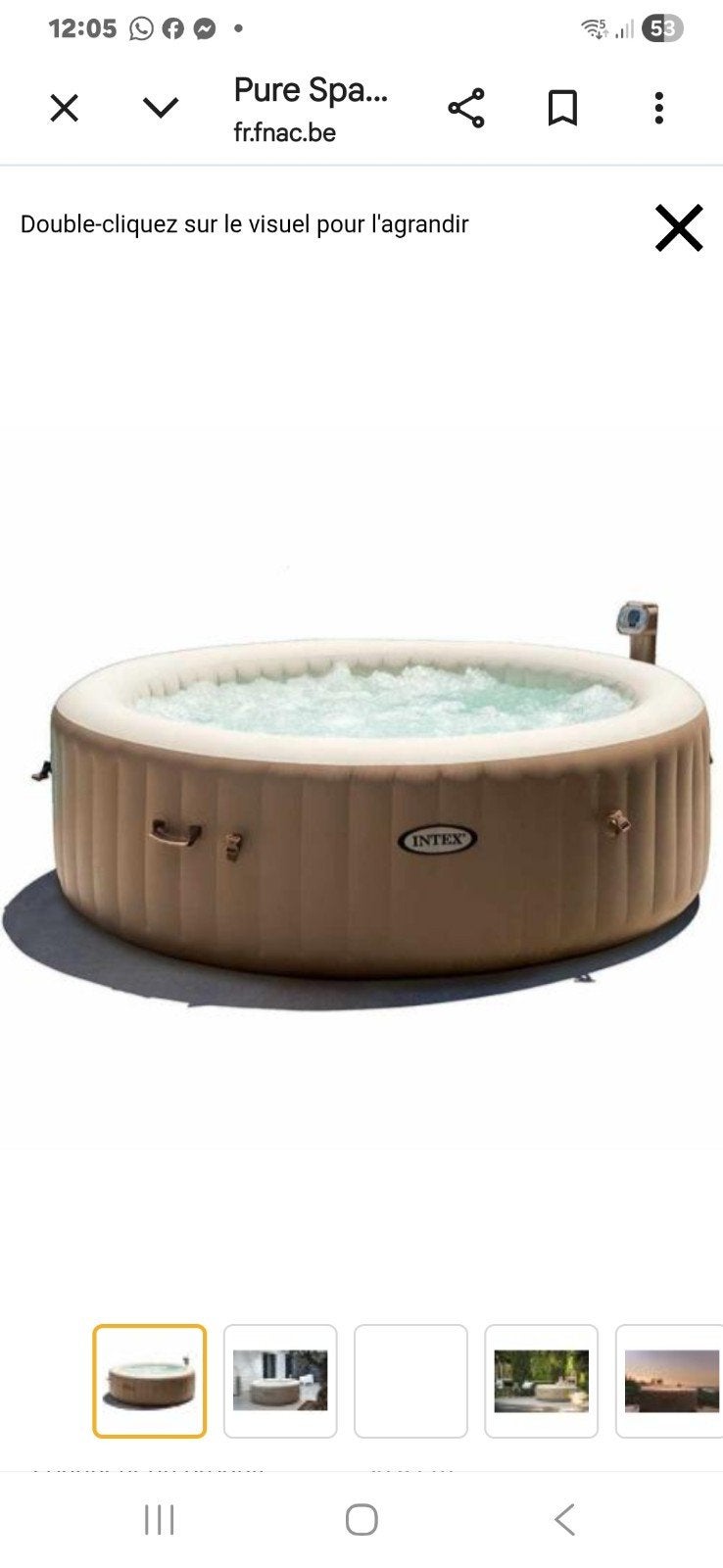 Jacuzzi intex 4 personnes, Ophalen, Zo goed als nieuw