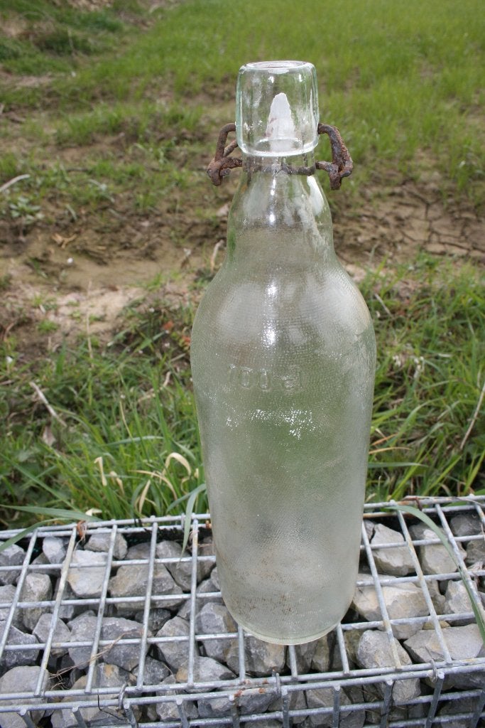 Waterfles van 1 liter met keramische Ancienne Estaminet, Ophalen of Verzenden
