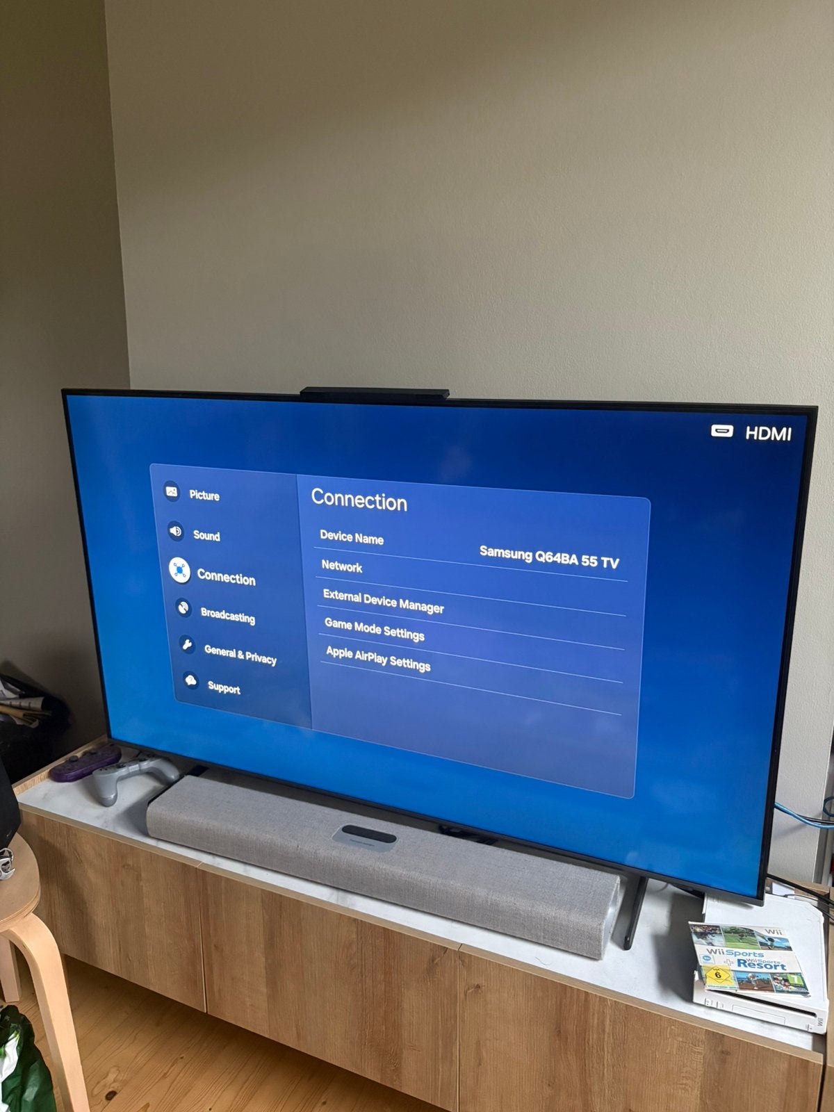 TV SAMSUNG 4K SMART Q64BA 55 pouces, Audio, Tv en Foto, Ophalen, Zo goed als nieuw, Samsung