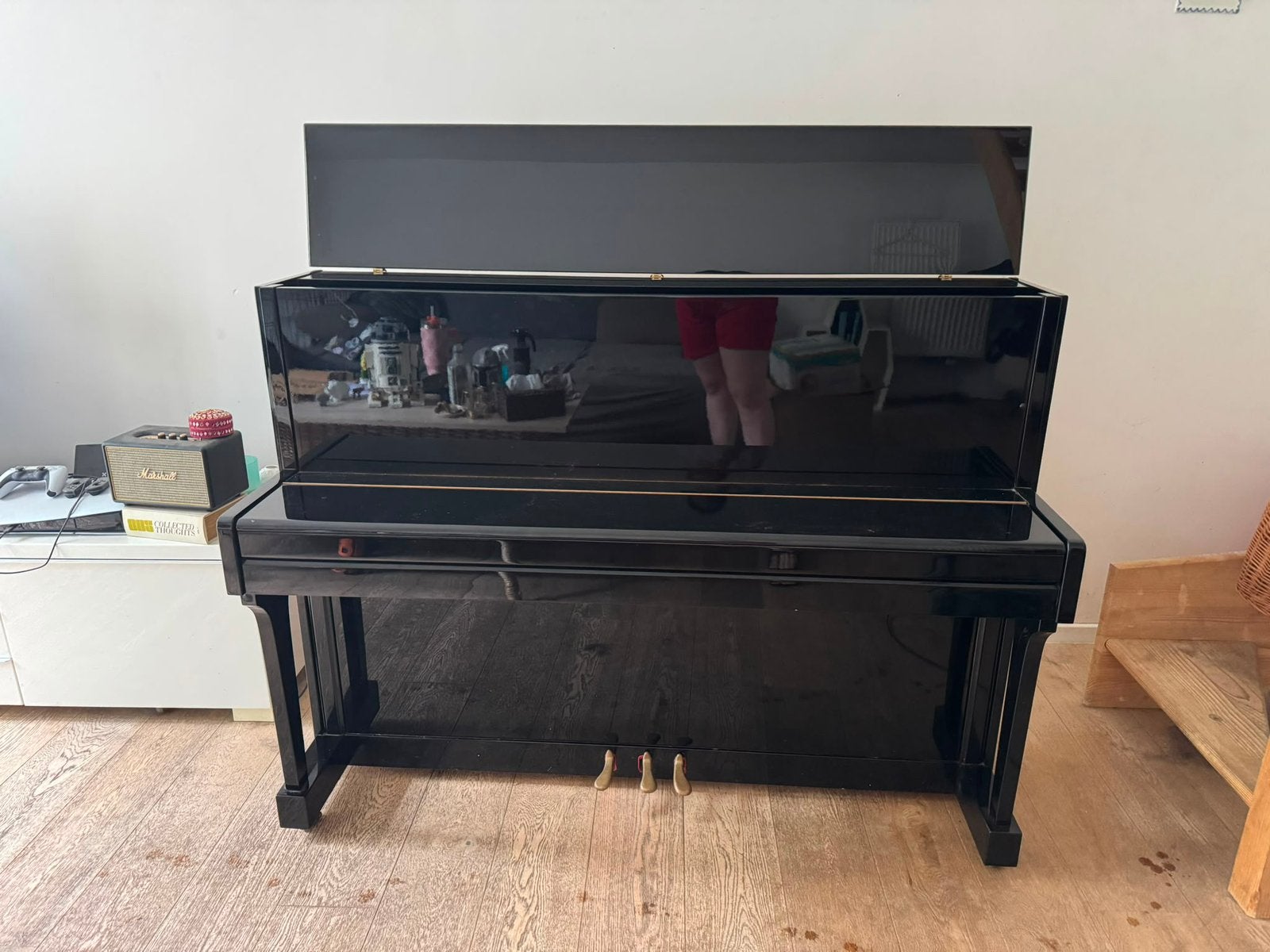 Quatre Mains piano 2005, Ophalen, Gebruikt, Zwart, Piano