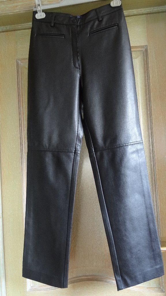 PANTALON ASPECT CUIR NOIR MARQUE 1 2 3, Vêtements | Femmes, Enlèvement ou Envoi, Taille 36 (S), Comme neuf, Longs