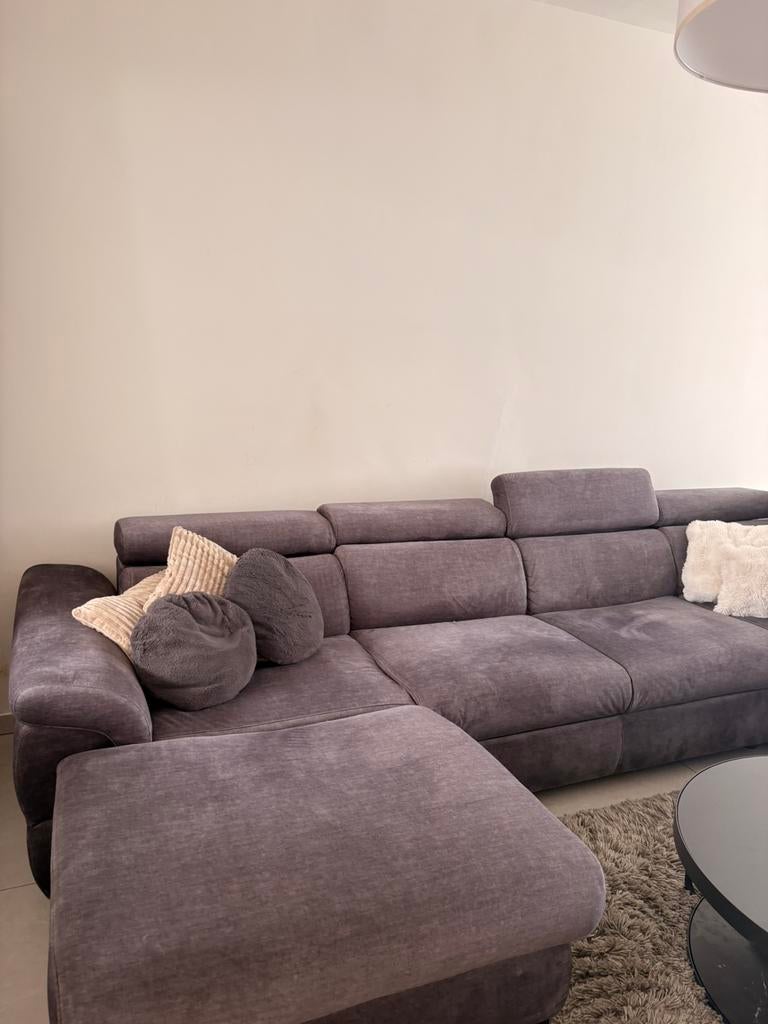 Grijze zetel te koop, Enlèvement, Comme neuf