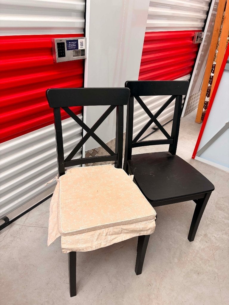 Eettafel stoelen 6 stuk, Huis en Inrichting, Stoelen, Ophalen, Zo goed als nieuw, Zwart, Vijf, Zes of meer stoelen