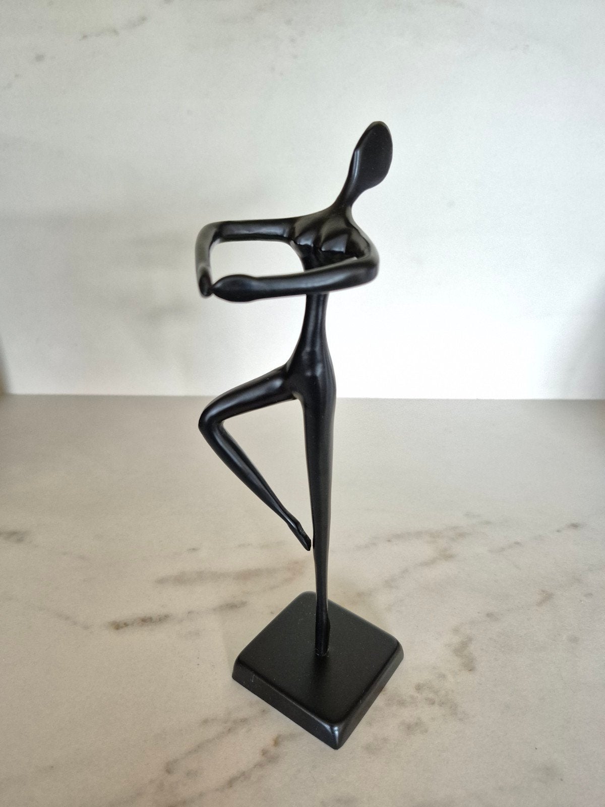Zwart metalen ballerina, Ophalen of Verzenden