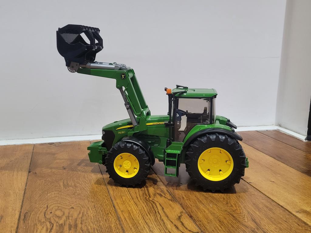 Groene tractor met grijptang Bruder, Kinderen en Baby's, Speelgoed |Speelgoedvoertuigen, Ophalen