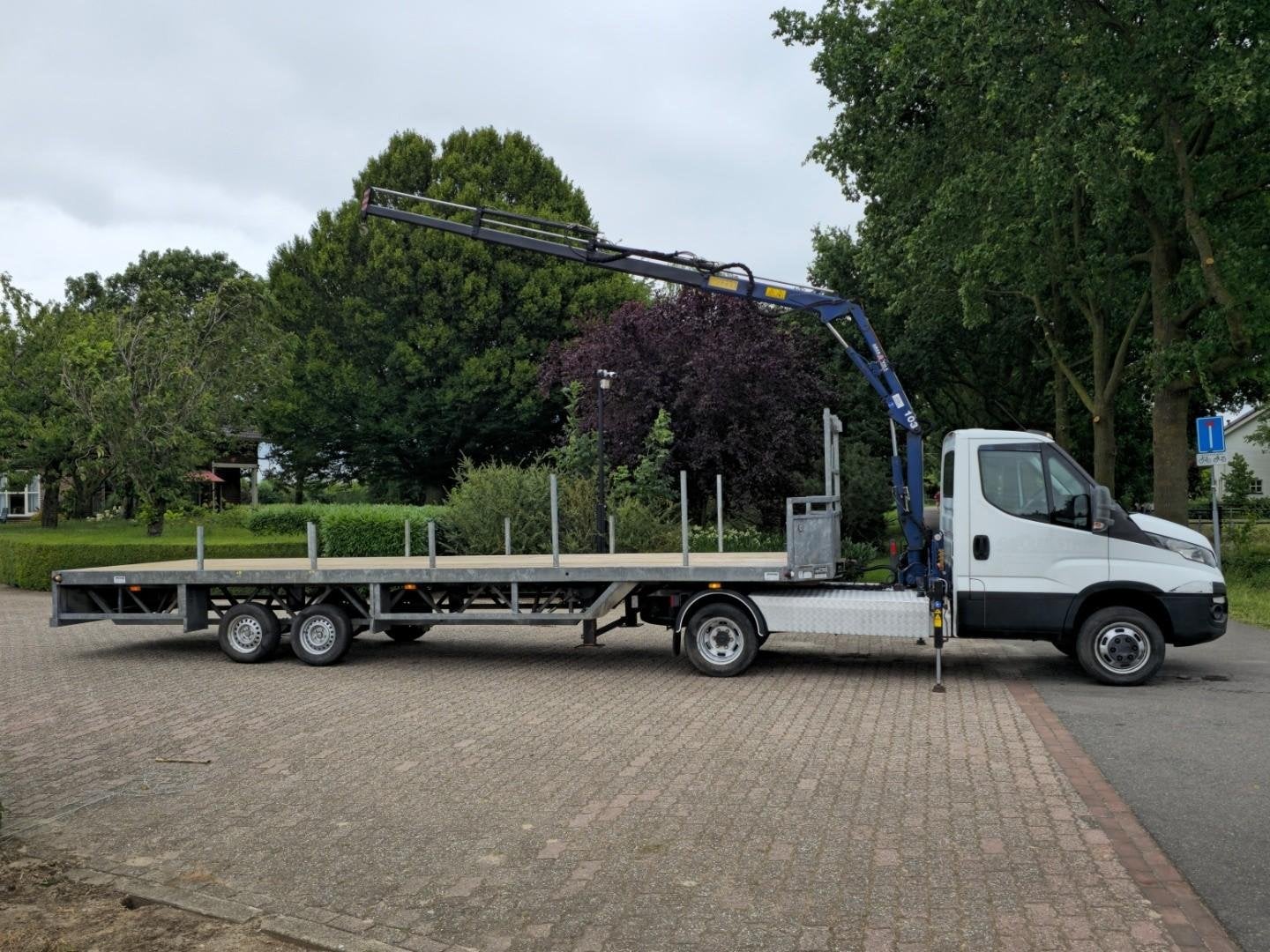 Iveco 40C17 BE-COMBI! KRAAN AMCO VEBA + TRAILER! TOP! DK1251, Euro 5, Gebruikt, Iveco, 9380 kg