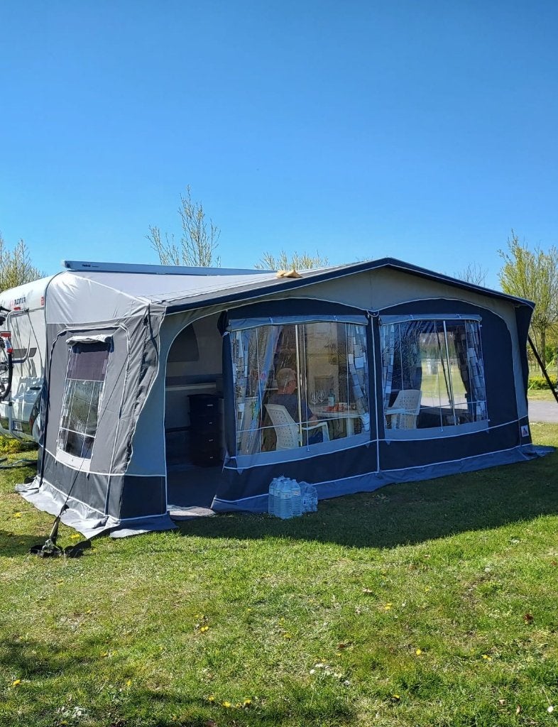 Voortent caravan - Dorema President XL 280 DeLuxe, Ophalen, Zo goed als nieuw, Ten Cate All Season 240g/m2, Dorema