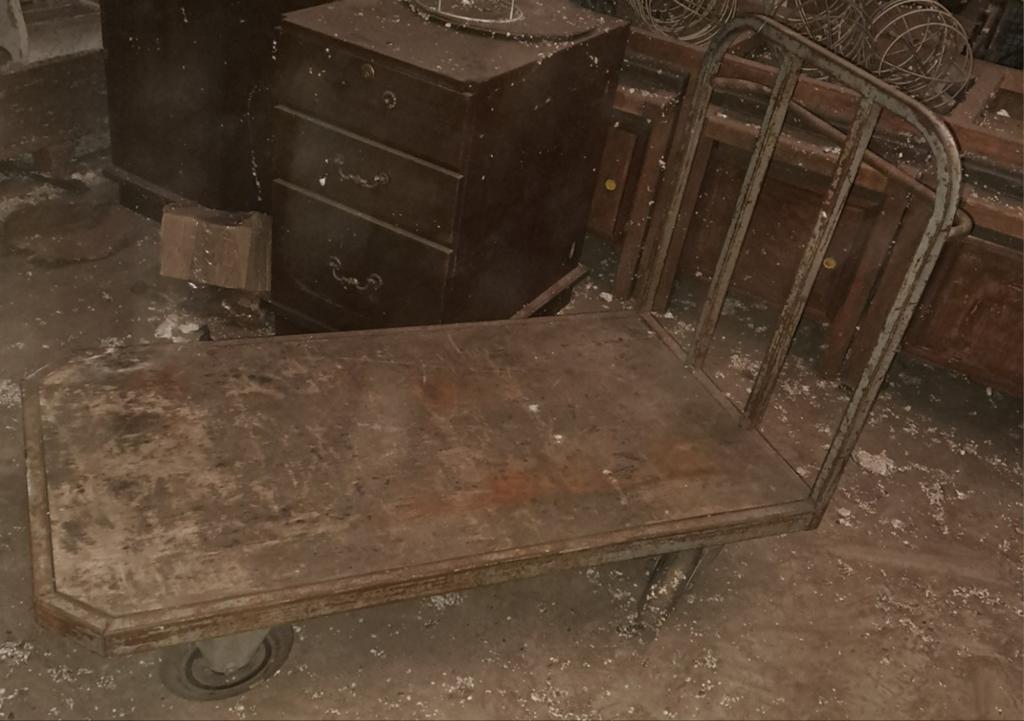 Kar karren industriele fabriekskar decoratie, Ophalen