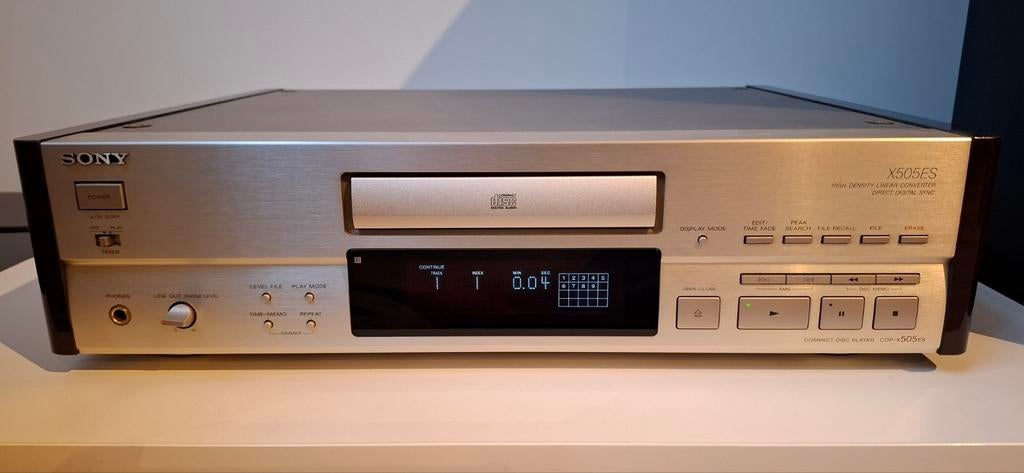 Sony CDP-X505 ES CD speler in champagne kleur, Ophalen of Verzenden, Sony