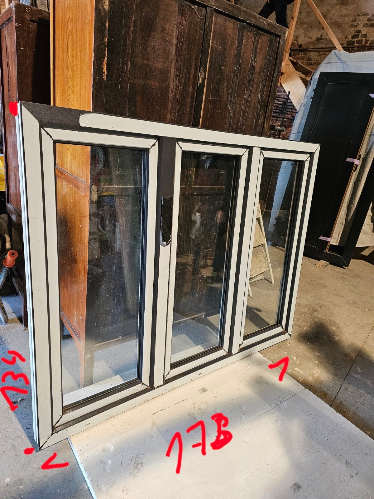 Deux Châssis PVC  double vitrage, Enlèvement, Vitre comprise, 150 à 225 cm, 150 à 225 cm