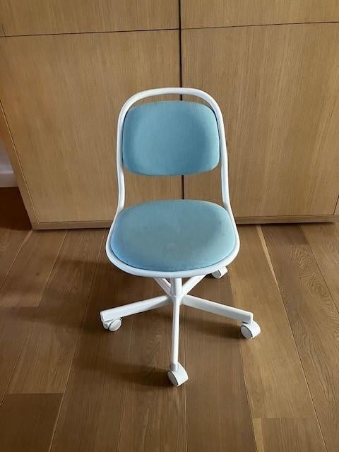 Ikea ÖRFJÄLL Kinderbureaustoel, Enlèvement, Comme neuf, Blanc, Chaise de bureau