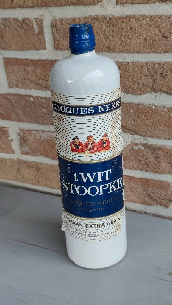 Bouteille de gin non ouverte « T Wit Stoopke » (vers 1950), Enlèvement