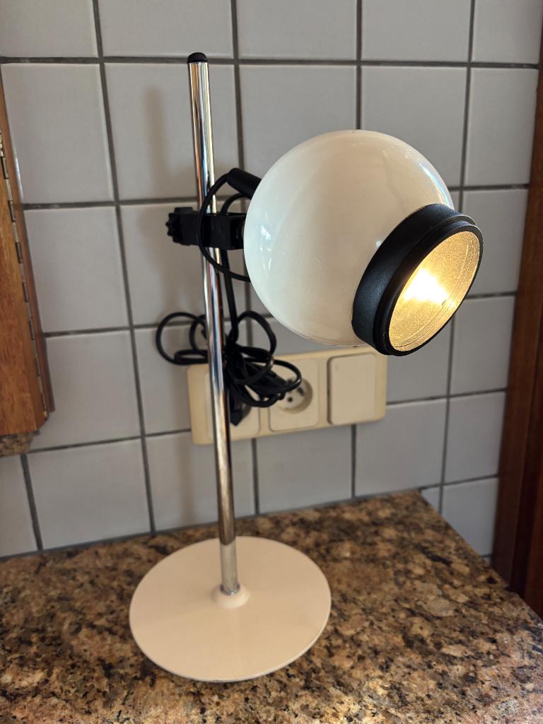 VINTAGE  ‘’EYEBALL’’ BUREAU/TAFELLAMP // ‘70, Enlèvement ou Envoi