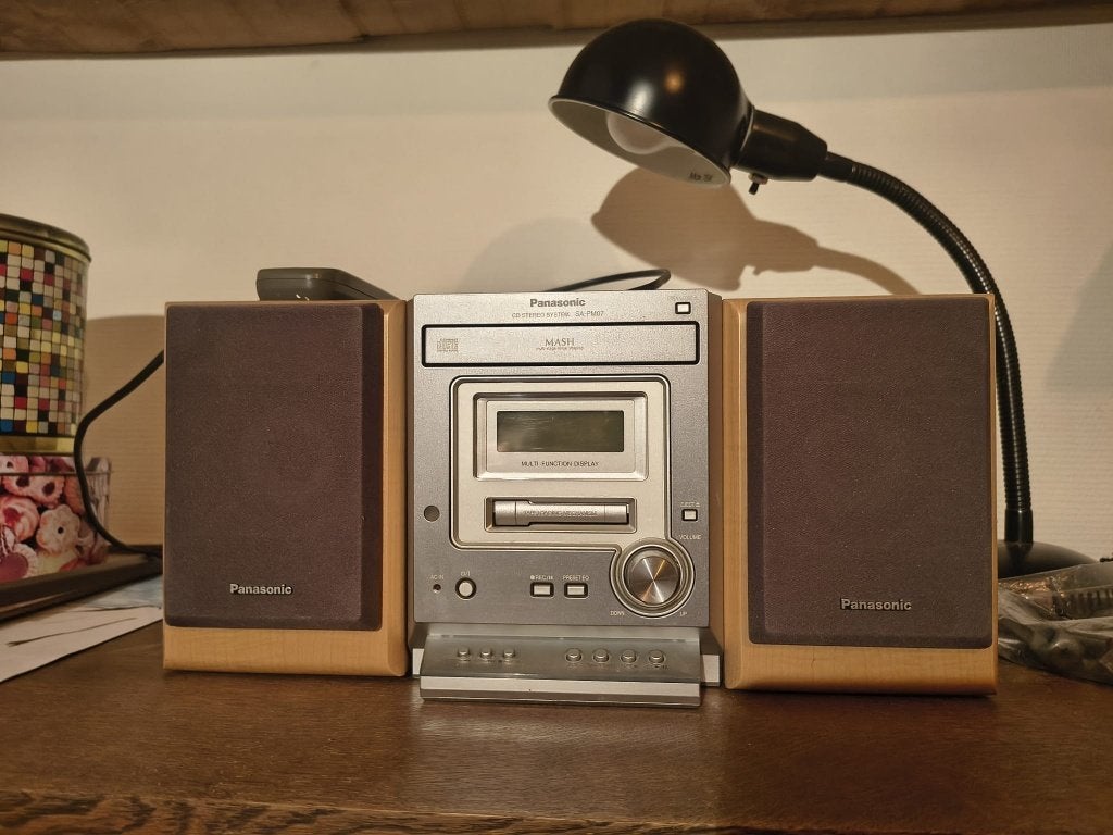Panasonic stereo audio system, Autres marques, Deck cassettes ou Lecteur-enregistreur de cassettes, Enlèvement, Utilisé