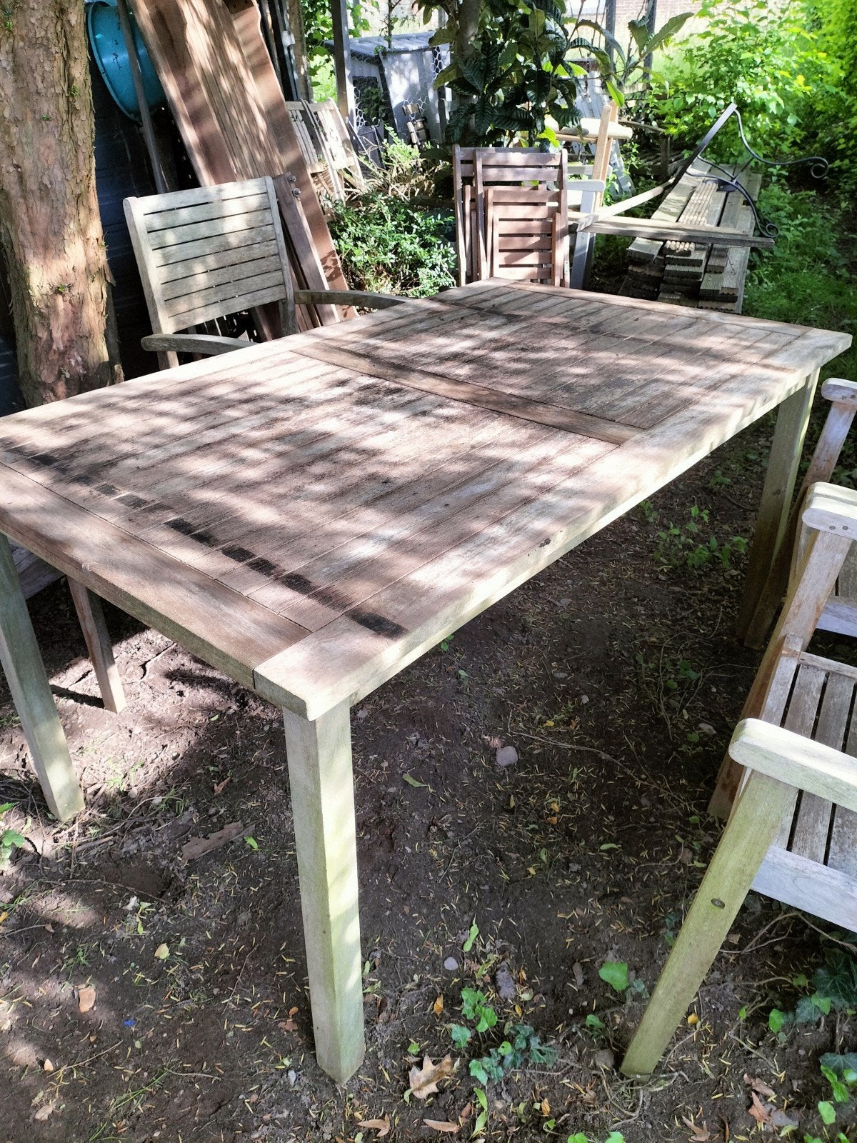 Teak hardhouten tuinset loungeset, Tuin en Terras, Ophalen