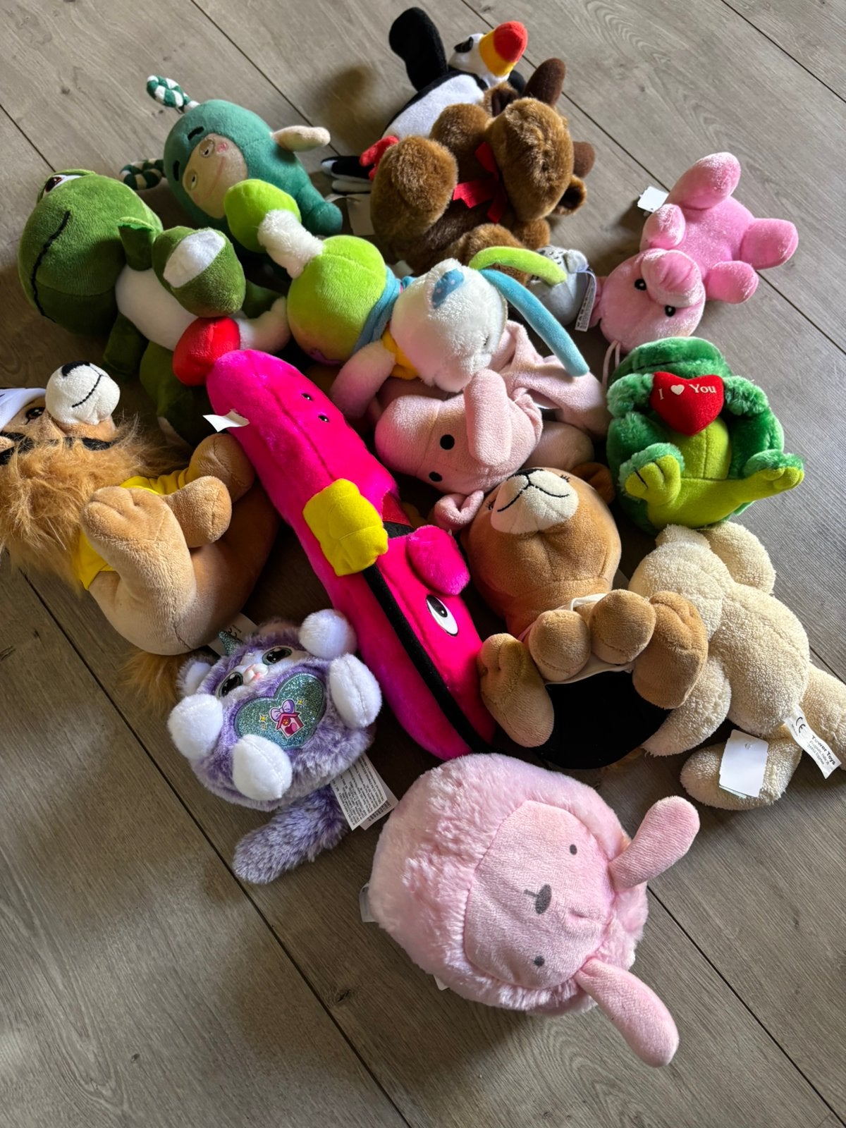 Lot de jolis ours en peluche colorés, Enlèvement, Comme neuf