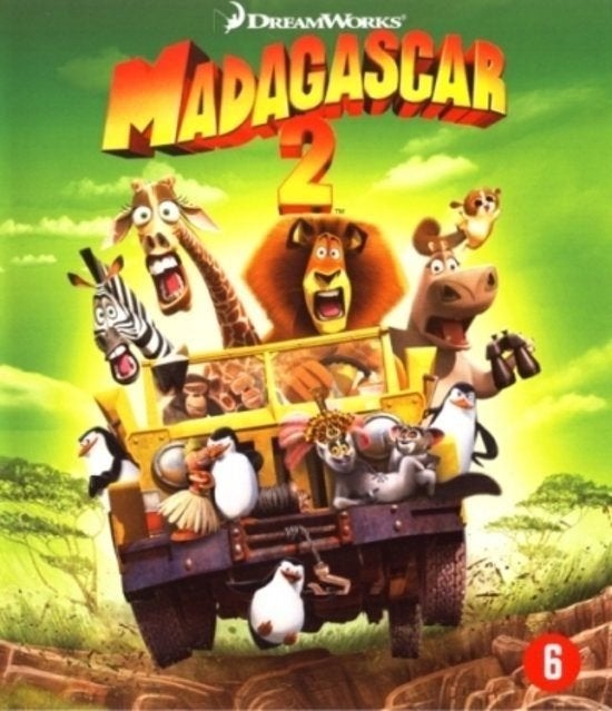 BLU RAY #5 - MADAGASCAR 2 (1 disc edition), CD & DVD, Blu-ray, Enlèvement ou Envoi, Dessins animés et Film d'animation, Néerlandais