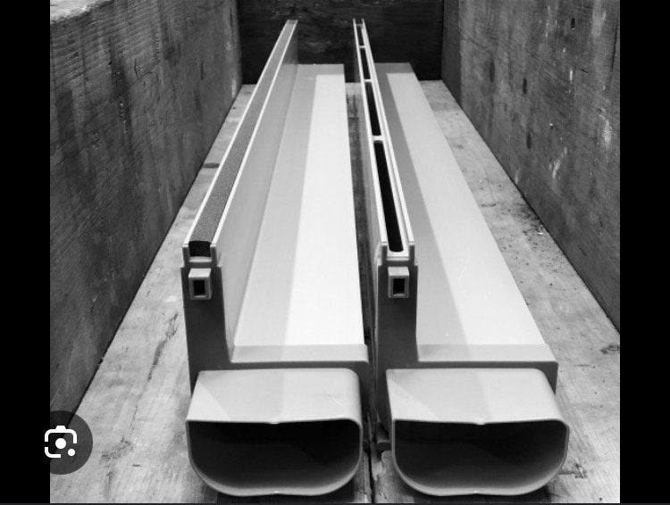 WATERGEUL FASTDRAIN 100 CM - IN ALUMINIUM, Doe-het-zelf en Bouw, Buizen en Afvoer, Ophalen, Zo goed als nieuw, Aluminium