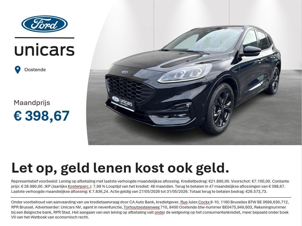 Ford Kuga 2.5i FHEV Aut. 140kW ST-Line X (automatique), Autos, Achat, 2500 cm³, Entreprise, https://public.car-pass.be/vhr/65a482bb-c28d-4541-a443-00c23526fbd4