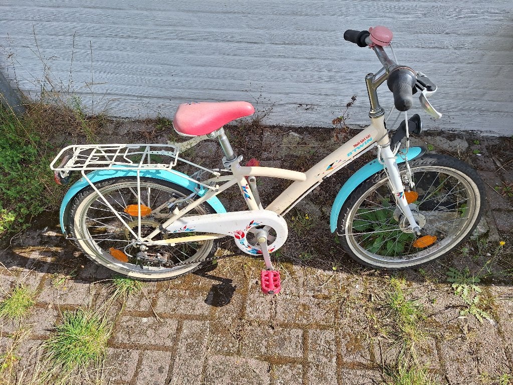 20 inch meisjesfiets, Utilisé, Frein à main, Frein à disque, 20 pouces
