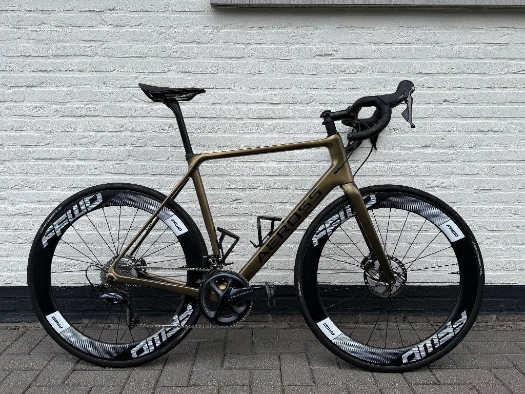 Aeross Endurance Racefiets Ultegra Disc 60mm Carbon Wielen, Ophalen, 28 inch, Gebruikt, Carbon