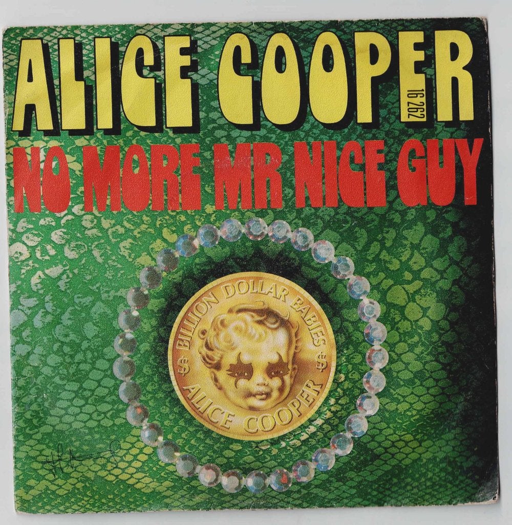 Alice Cooper - No More mr Nice Guy - Raped and Freezin, CD & DVD, Vinyles Singles, Enlèvement ou Envoi, 7 inch, Utilisé, Rock et Metal