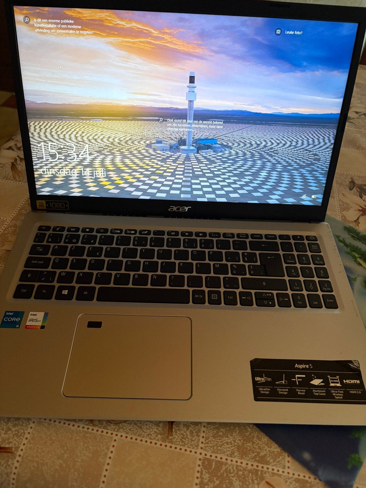 Acer aspire 5 - Intel i5 1135G7 - 16GB RAM - 512GB, Ophalen, Zo goed als nieuw, 16 GB, SSD