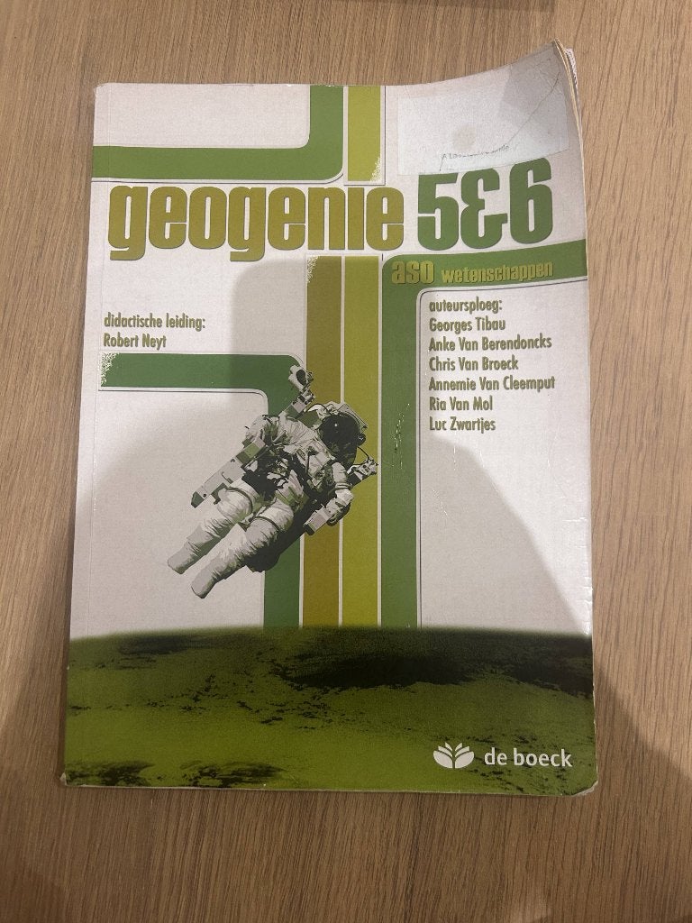 geogenie 5 en 6 ASO wetenschappen, Livres, Enlèvement ou Envoi, Utilisé, Secondaire, Géographie