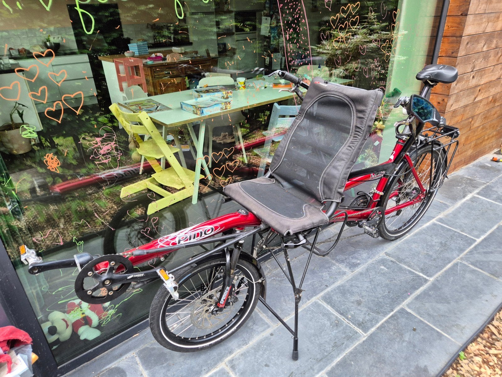 Hase Pino ligfietstandem te huur 25 euro/dag, Fietsen en Brommers, Ophalen