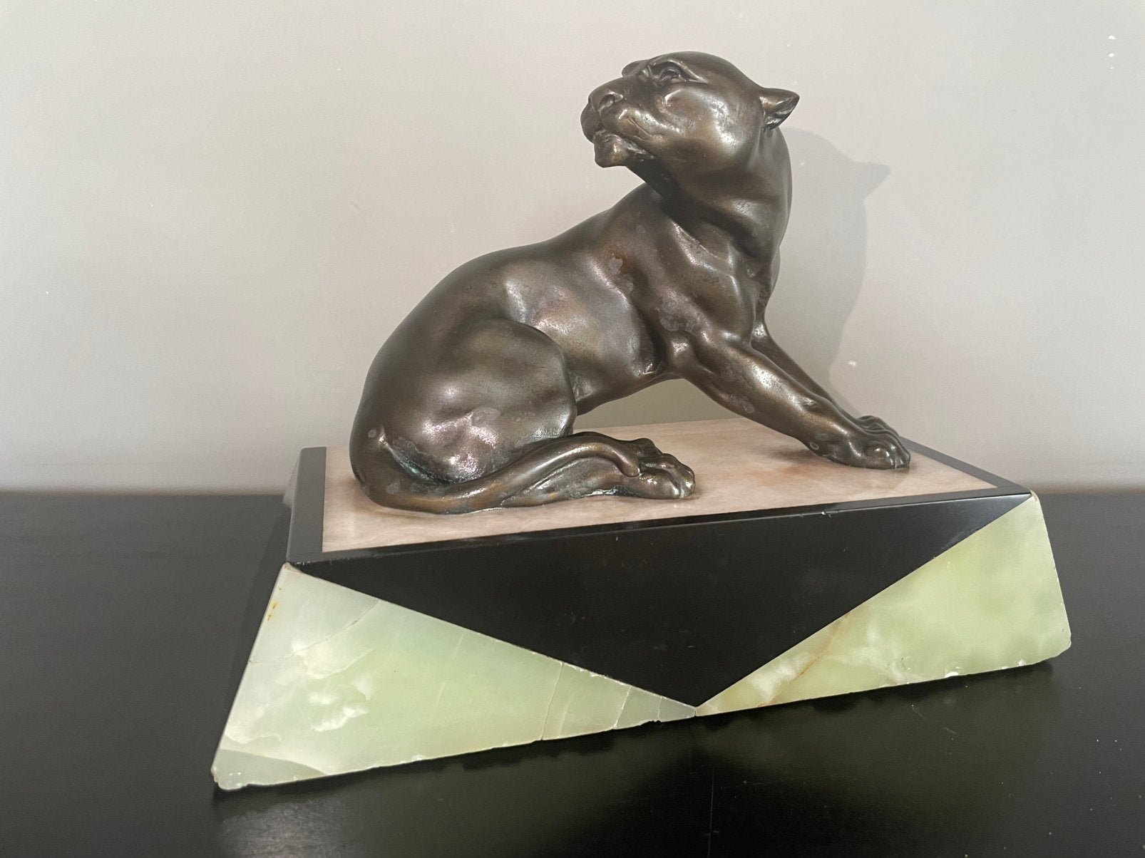 Bronzen panter, Antiek en Kunst, Ophalen, Brons