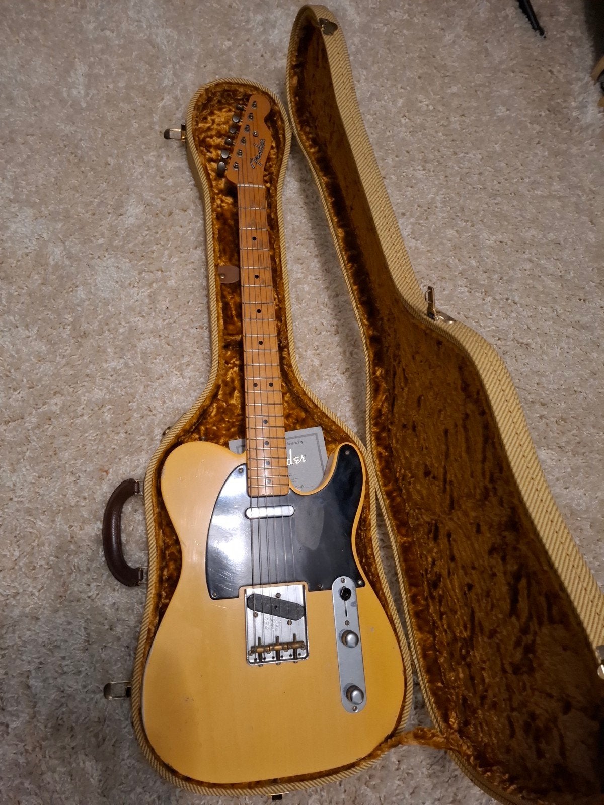 Fender 1951 Nocaster Custom Shop Relic, Ophalen of Verzenden, Gebruikt, Solid body, Fender