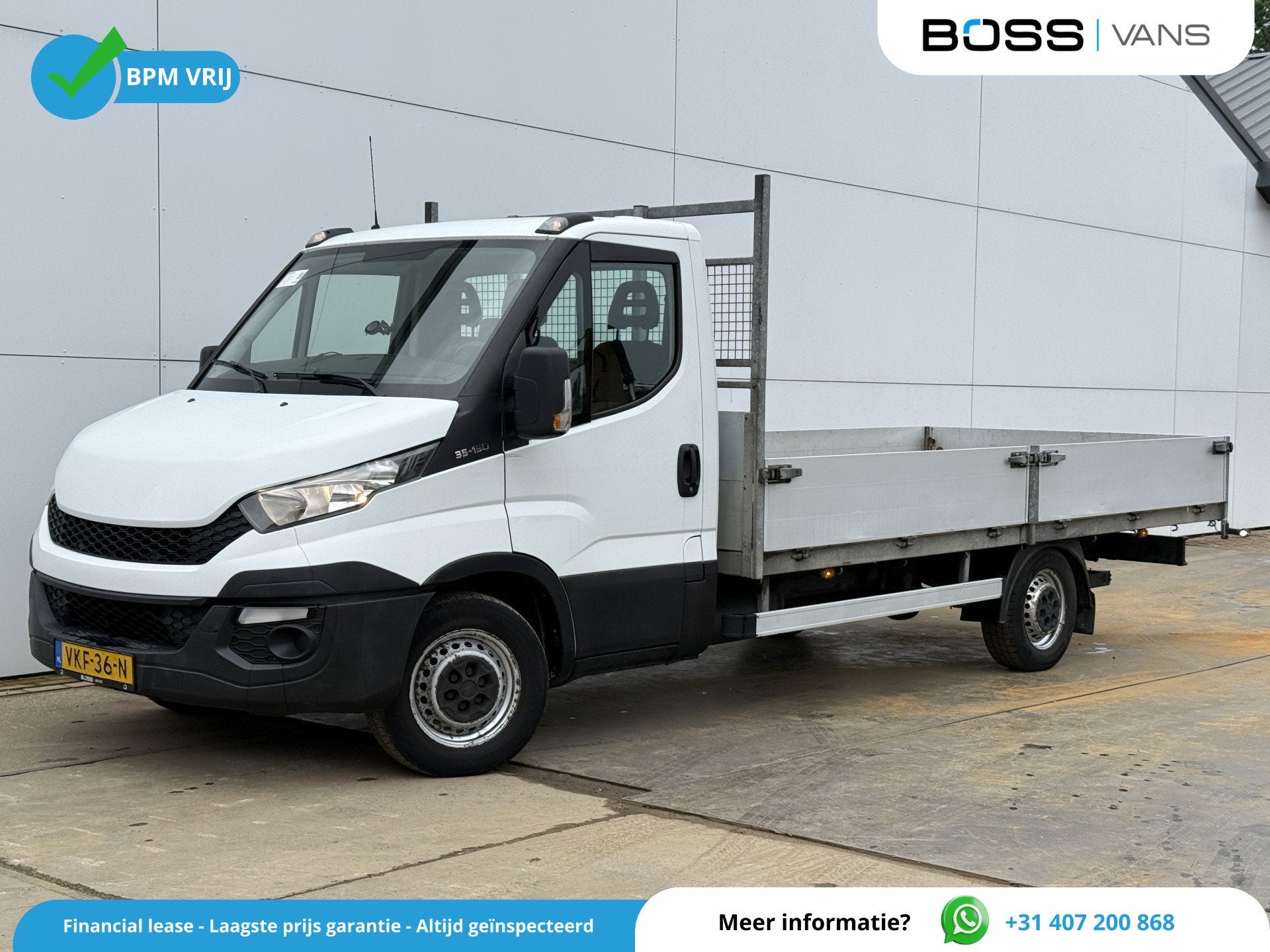 Iveco Daily 35S15 3.0 L4 Open laadbak Cruise control Luchtge, Euro 5, Achat, 110 kW, Entreprise