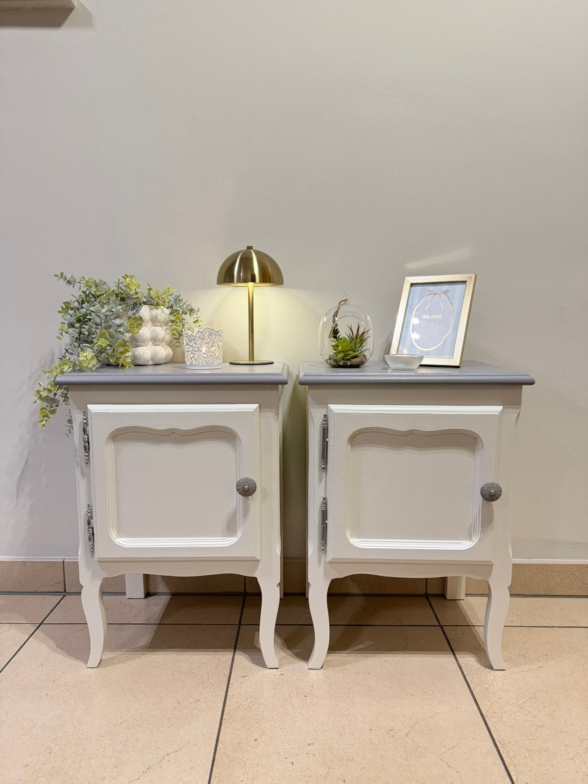 Prachtige gerenoveerde nachtkastjes – modern landelijk, Huis en Inrichting, Ophalen, Minder dan 45 cm, 55 tot 70 cm, Zo goed als nieuw