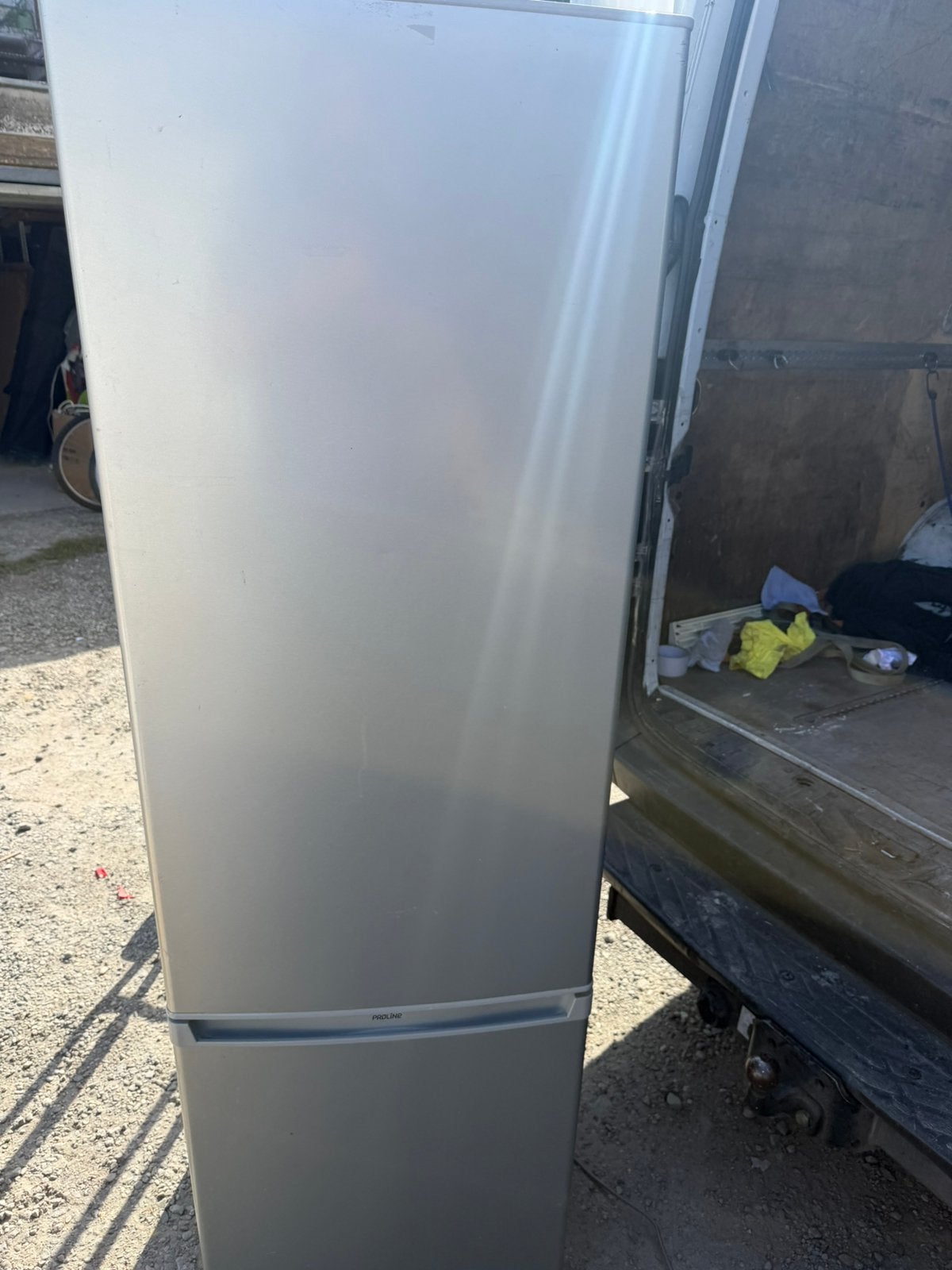 Frigo combiné gris, Electroménager, Enlèvement, Utilisé