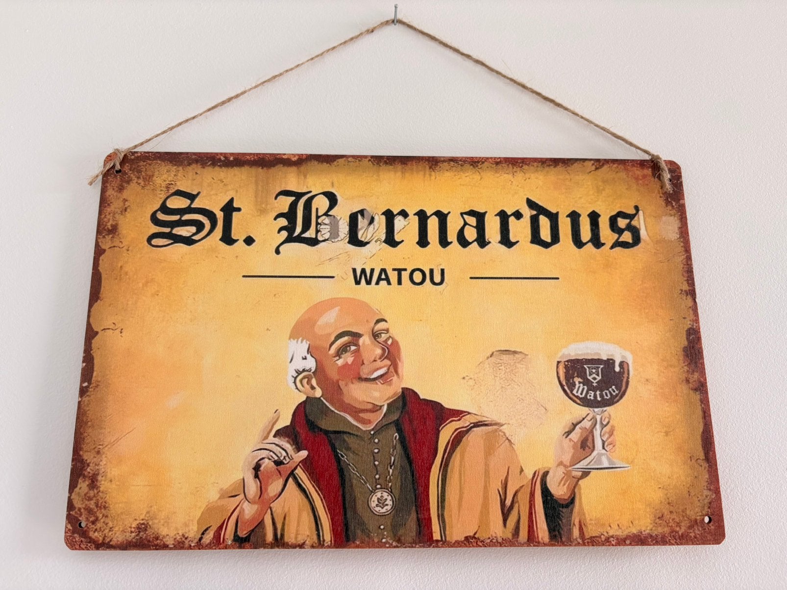 Reclamebord St. Bernardus Watou, Collections, Marques de bière, Enlèvement ou Envoi, Neuf, Panneau, Plaque ou Plaquette publicitaire