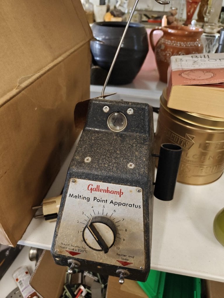 Vintage Gallenkamp Smeltpuntapparaat – Labo apparatuur, Collections, Appareils électroniques, Autres types, Enlèvement